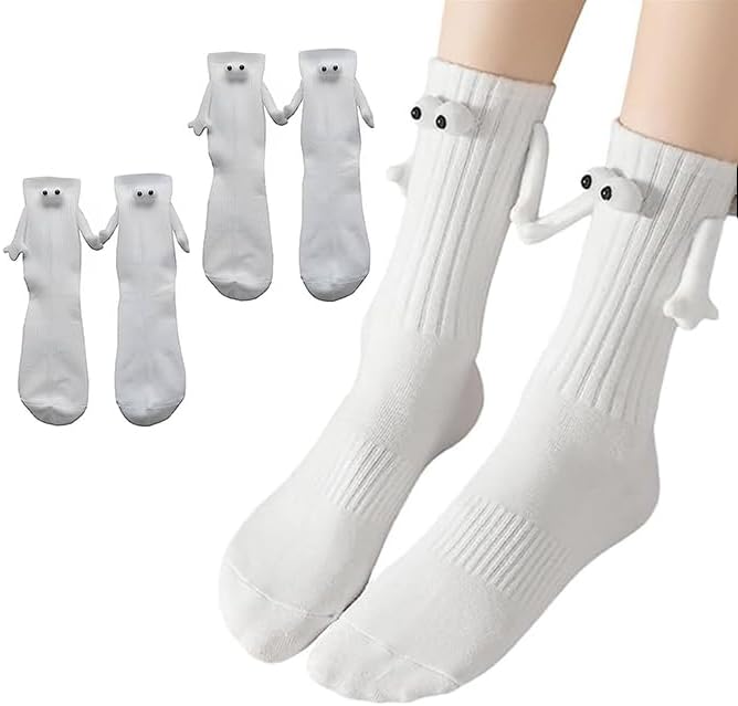 Magnetic Holding Hands Socks (2 pairs)