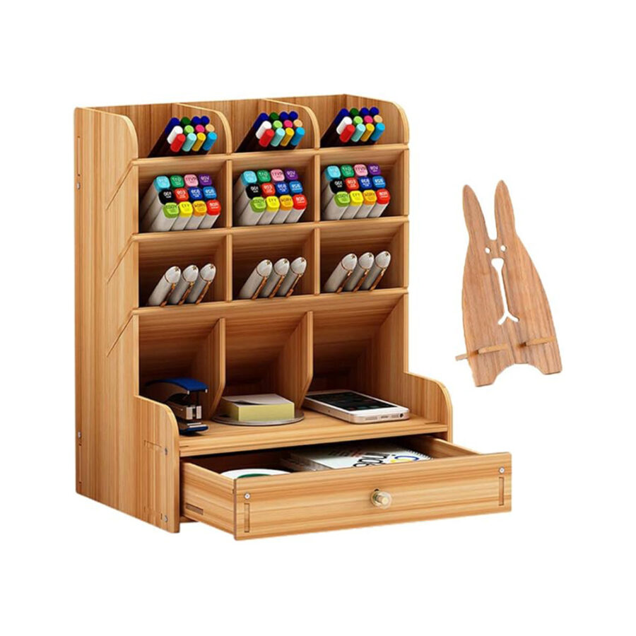 Wooden Desk Organizer